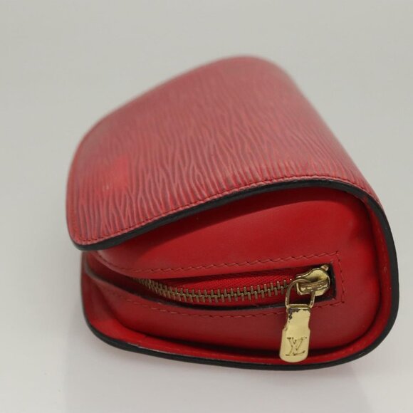 LOUIS VUITTON Epi Dauphine PM Pouch Castilian Red M48447 LV Auth th5819 - Picture 4 of 16